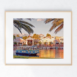 Disney Resorts Old Key West wall print 8 x 10 unframed disney decor