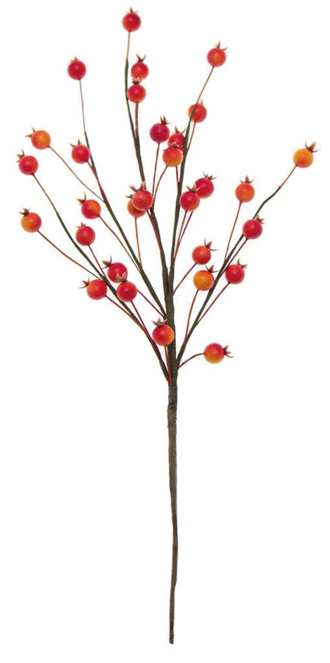 Rosehip Artificial Sprig 35 Cm Etsy
