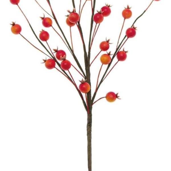 Rosehip Artificial Sprig  35 cm