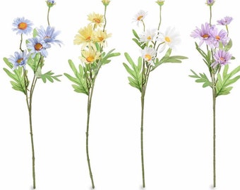 Flor artificial de tela margarita 52 cm