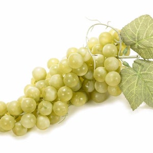 Enfeite de comida de uva de fruta artificial tamanho real cm 25