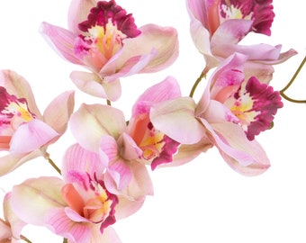 Orchid Artificial Flower Branch 72 cm Cymbidium
