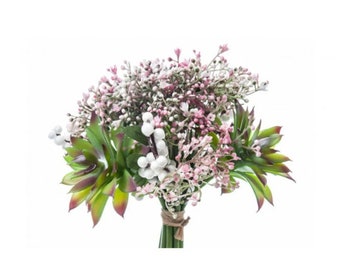 Succulents Bouquet Fleurs Artificielles Arrangements Floraux Cérémonie Demoiselle d’honneur