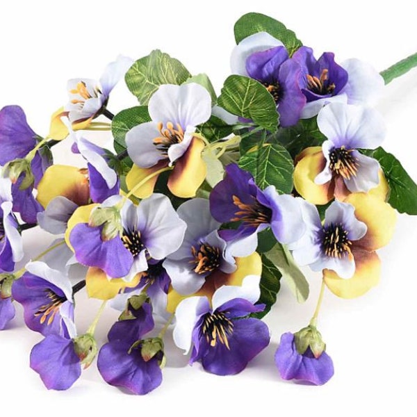 Bouquet de violettes artificielles 44 cm