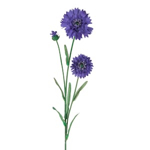 Cornflower Artificial Fabric Flower 65 cm