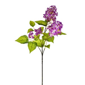 Lilacs Branch Artificial Fabric Flowers 76 cm