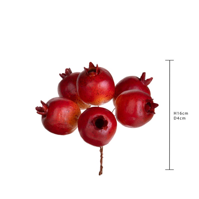 Pomegranates Artificial Picks Set of 12 - Etsy