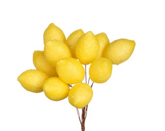 Juego de 12 palillos artificiales de limón