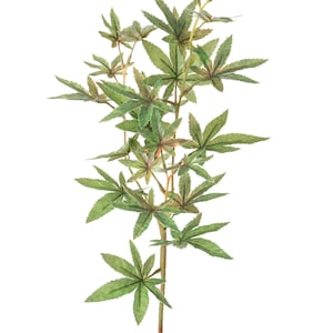 Künstliche Blätter Fächerahorn 1 Zweig 72 cm