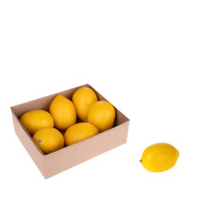 Juego de 6 limones artificiales para decorar alimentos