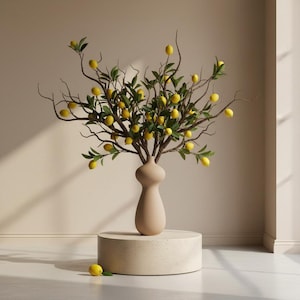 Citroenen kunsttak 72 cm