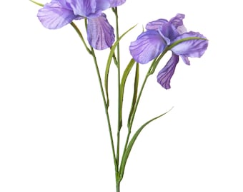 Iris fleur artificielle en tissu 60 cm