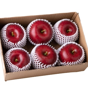 Artificial Fruit Red Apples Set of 6 Food Ornament
