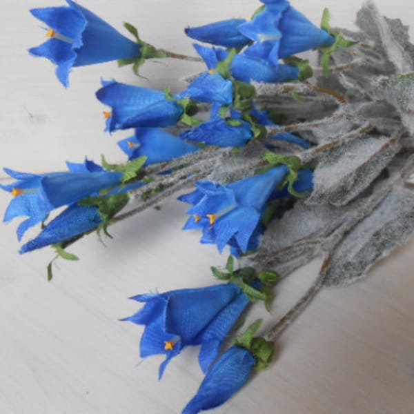 Gentiane Künstliche Blaue Stoffblume