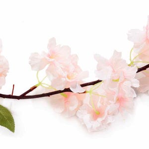 Peach Blossoms Artificial Flowers Garland Ceremony Ornament 180 cm