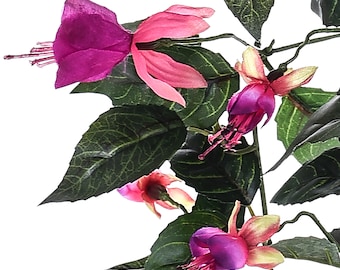 Artificial Fuchsia Falling Bush 80 cm