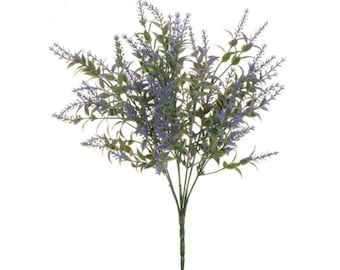 Bouquet de Fleurs Artificielles Lavande 38 cm Lavande Floquée