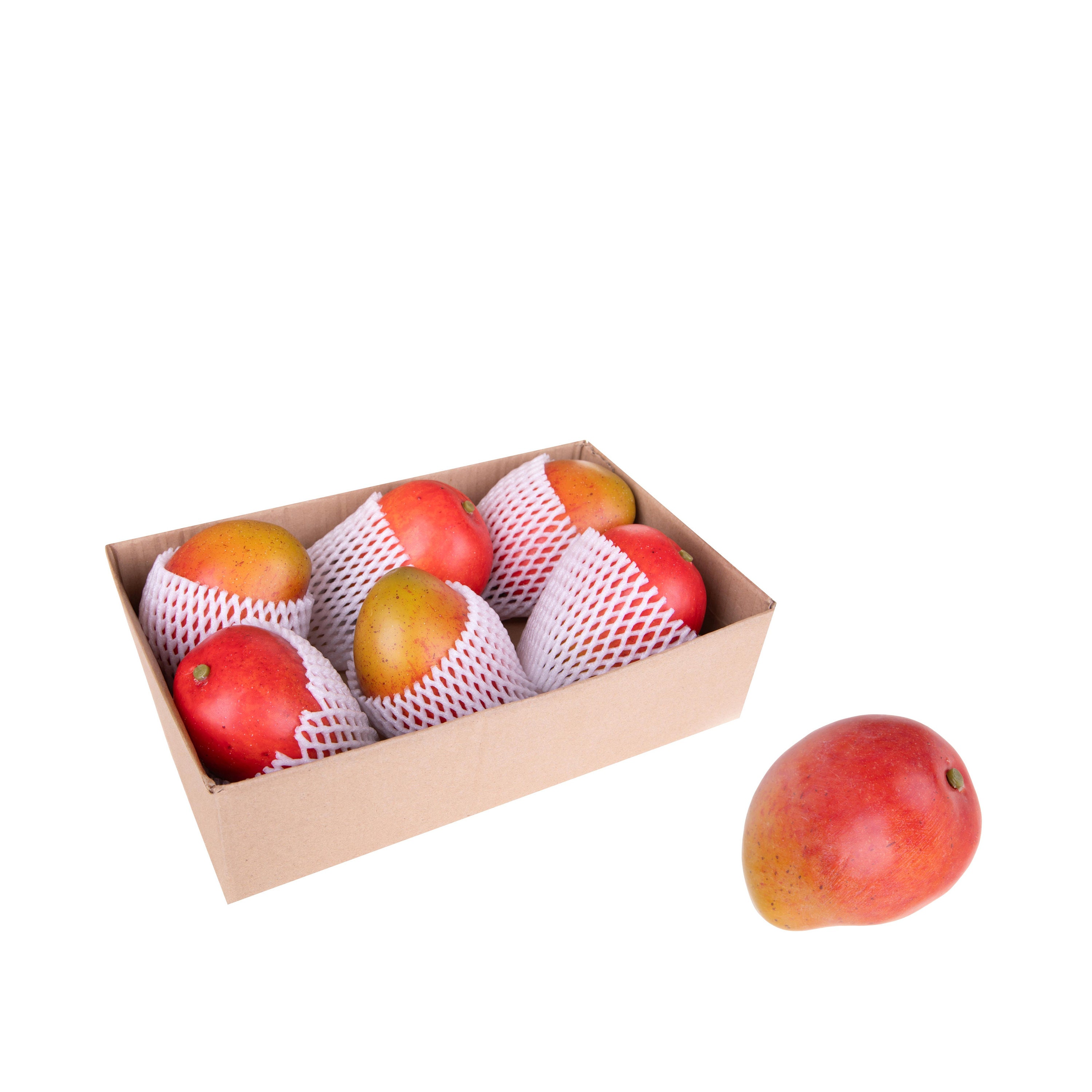 Künstliche Mangos – 6 Stück, Aus Schaumstoff, 10,5 X 6 Cm, Für Deko, Fotografie, Küche & Tisch