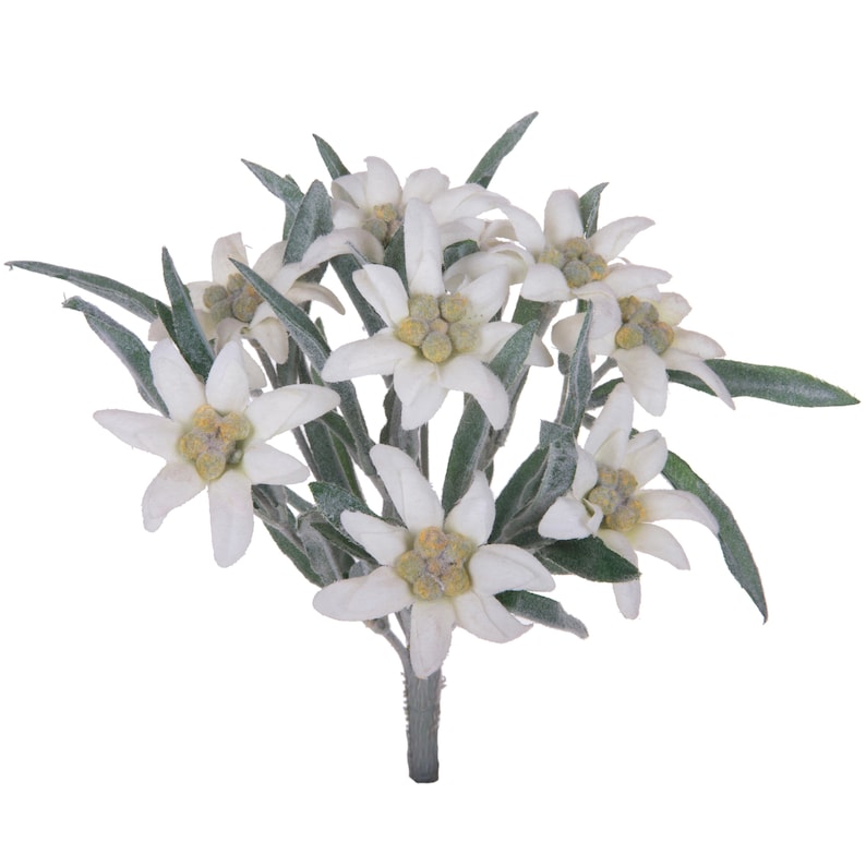 Edelweiss Artificial Fabric Flower Bouquet Etsy