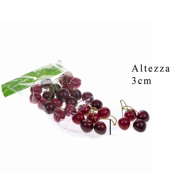 TPZORJX 20 pcs di ciliegie artificiali,Ciliegie Artificiali Frutta