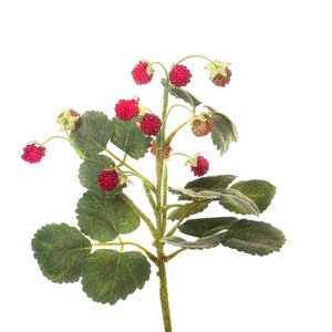 Artificial Wild Strawberries 29 cm