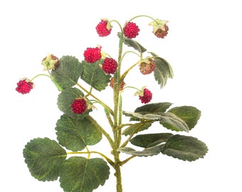 Artificial Wild Strawberries 29 cm