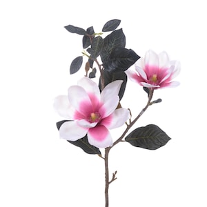 Magnolia Artificial Fabric Flowers Branch 80 cm
