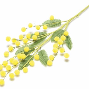 Artificial Flowers Mimosa Branch 35 cm