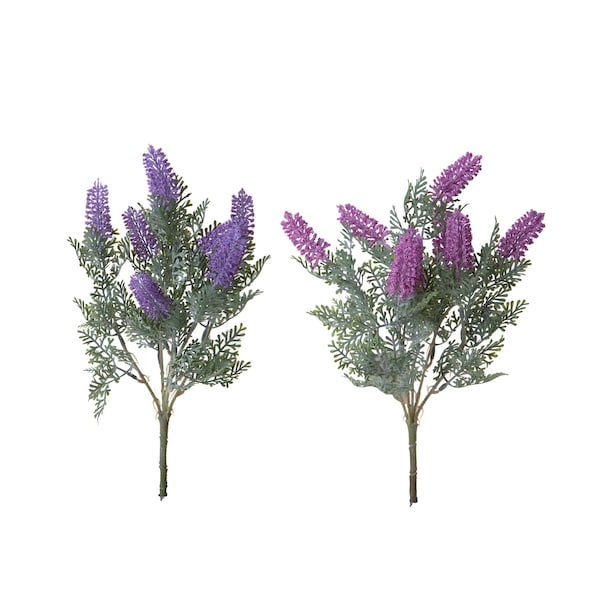 Bouquet de fleurs artificielles bruyères 37 cm mauve