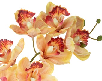 Fiori Artificiali Orchidea 72 cm Ramo Cymbidium
