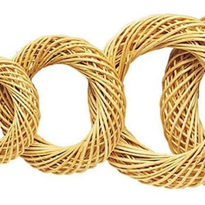 Wreath Natural Willow Peeled Round