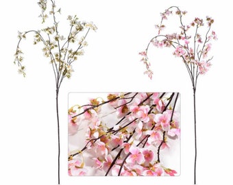 Cherry Blossom Artificial Branch Fabric Flowers