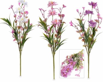 Ramo de Flores Silvestres Artificiales Flores de Tela 42 cm