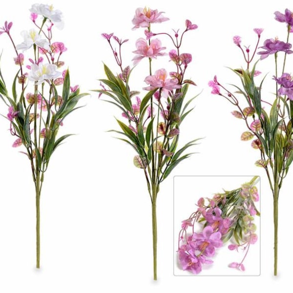 Artificial Wildflowers Bouquet Fabric Flowers 42 cm