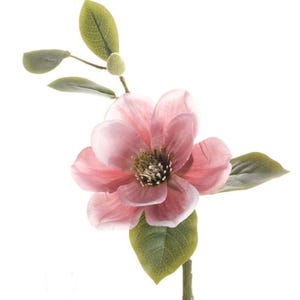Rama de flores artificiales de tela Magnolia 46 cm