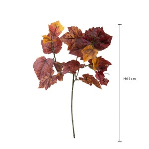Konstgjorda druvblad 1 gren 65 cm