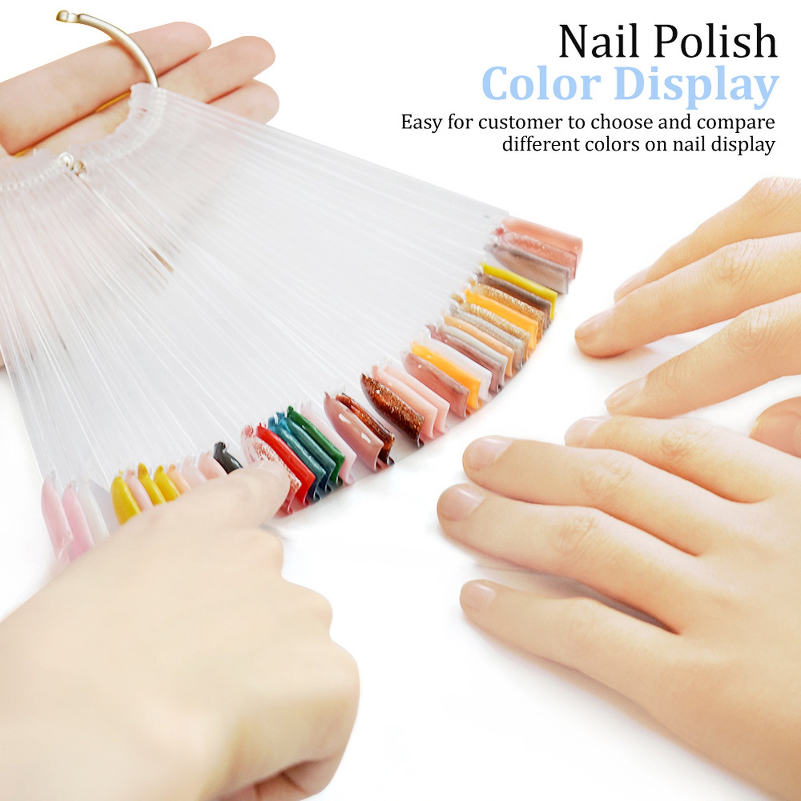 110 Tips Nail Swatch Sticks Nail Polish Color Display Clear Etsy