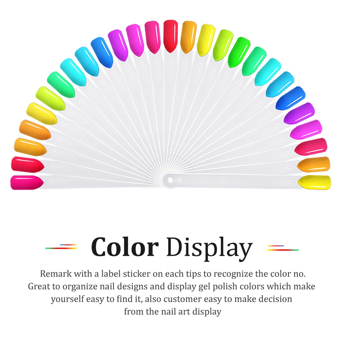 110 Tips Nail Swatch Sticks Nail Polish Color Display Clear Etsy