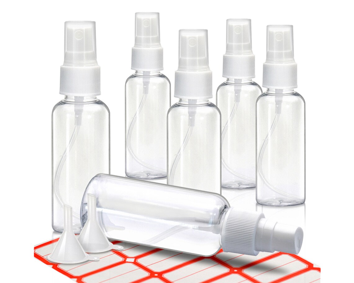 6pcs Mini Spray Bottles 2oz Empty Spray Bottle Small Plastic Etsy