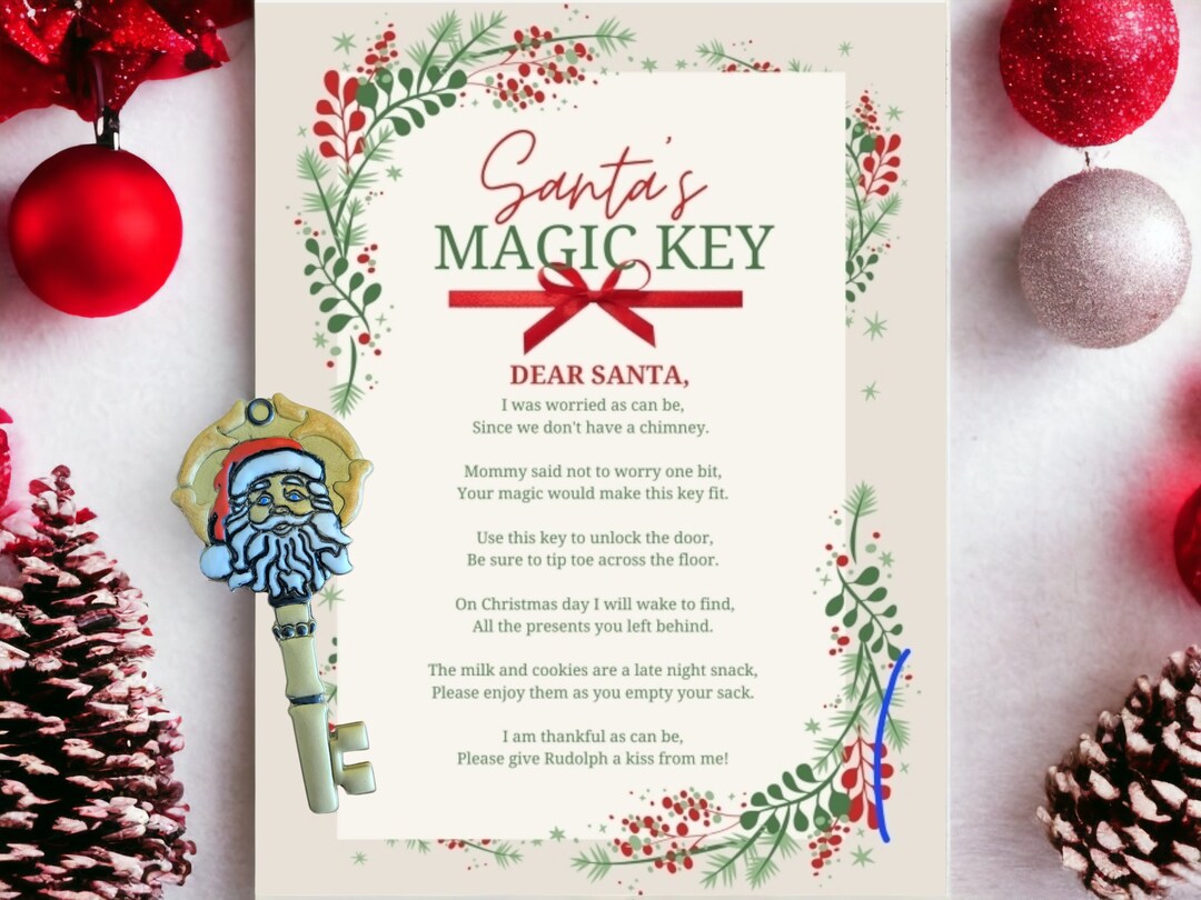 Enchanted Santa's Magic Key - Handcrafted With Love & Laughter (santa ...