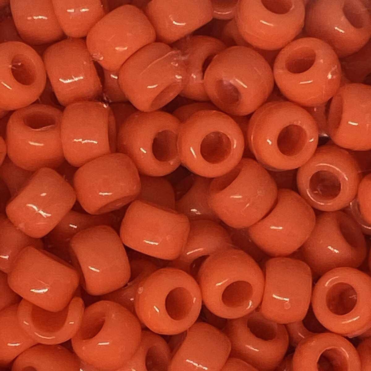 Orange Pony Beads 1000 | Etsy