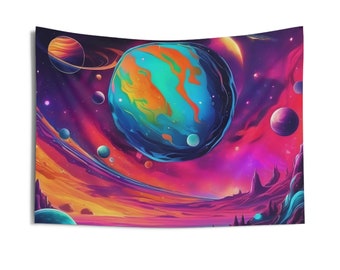 Paradise in Another World -Trippy Indoor Wall Tapestries