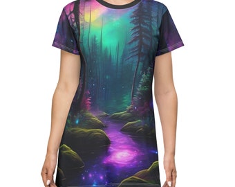 Enchanted Forest - EDM T-Shirt Dress (AOP)