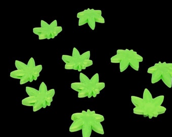 Weed Leaf Beads 420 - Kandi Beads