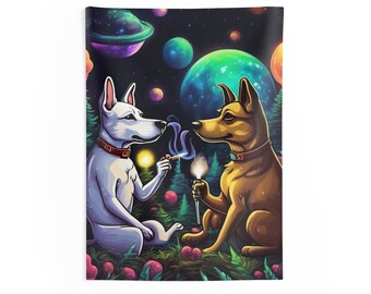 Humans Think they Are Smart - Stoner Indoor Wall Tapestries