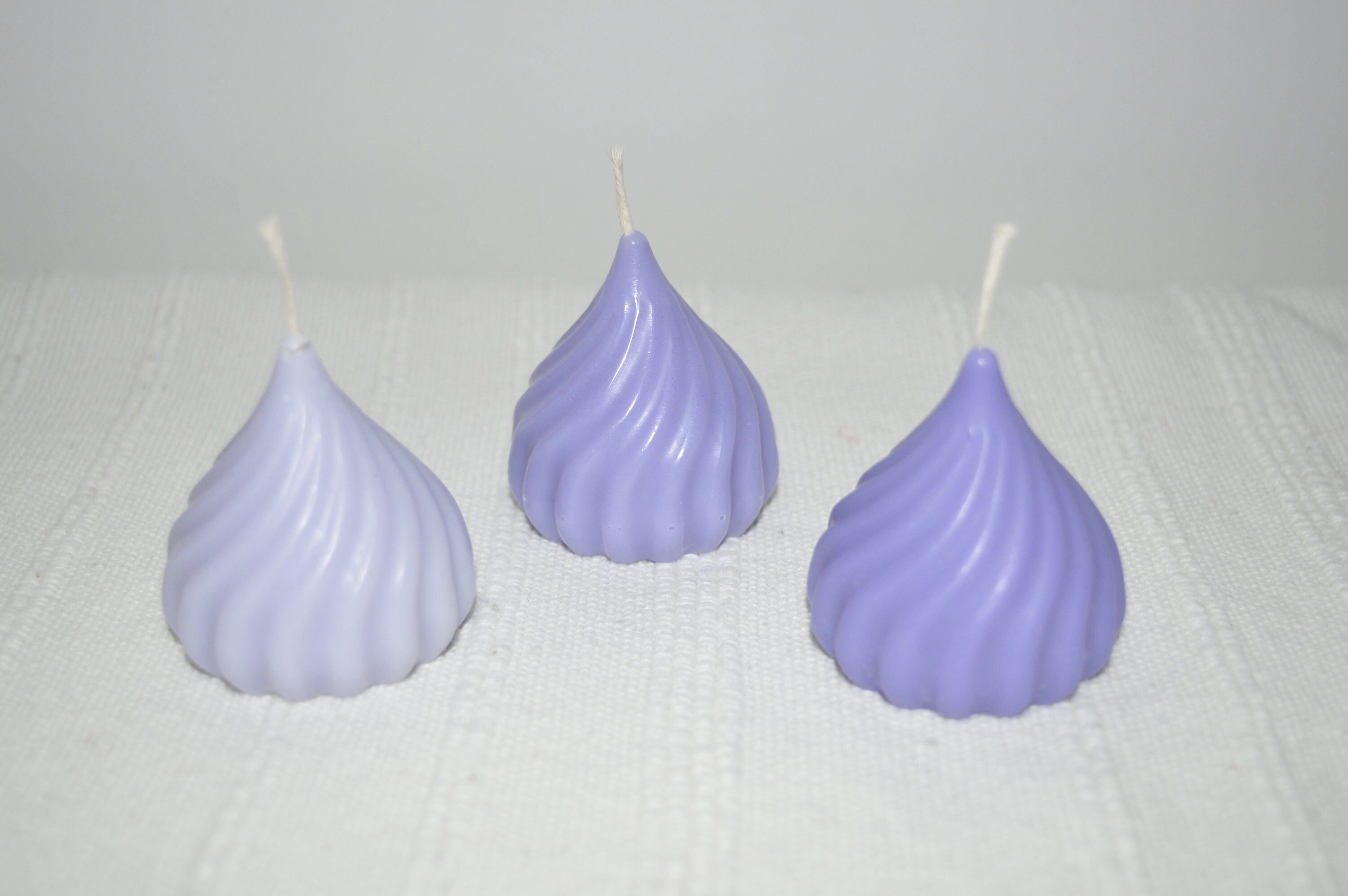 3 Mini Swirl Candles I Soy Wax Candles I Decorative Candles Etsy