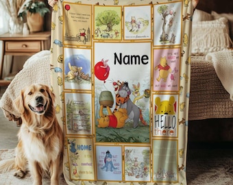 Disney Mickey And Friends Blanket, Mickey Minnie Birthday Gift Blanket, Donald Daisy Goofy Pluto Blanket, Magic Cast Nursery Blanket, NVA760