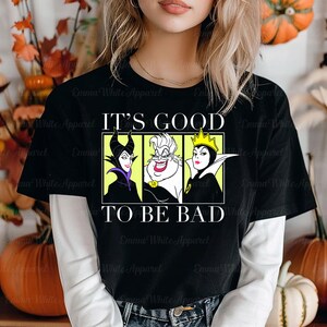 Disney Villains It&#39;s Good To Be Bad Queen Shirt, Disney Chillin Like A Villain, Disney Villain Shirt, Evil Friends Matching Shirt, TGSC954