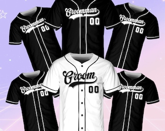 Custom Groom & Groomsman Jersey, Groomsmen Proposal Jersey