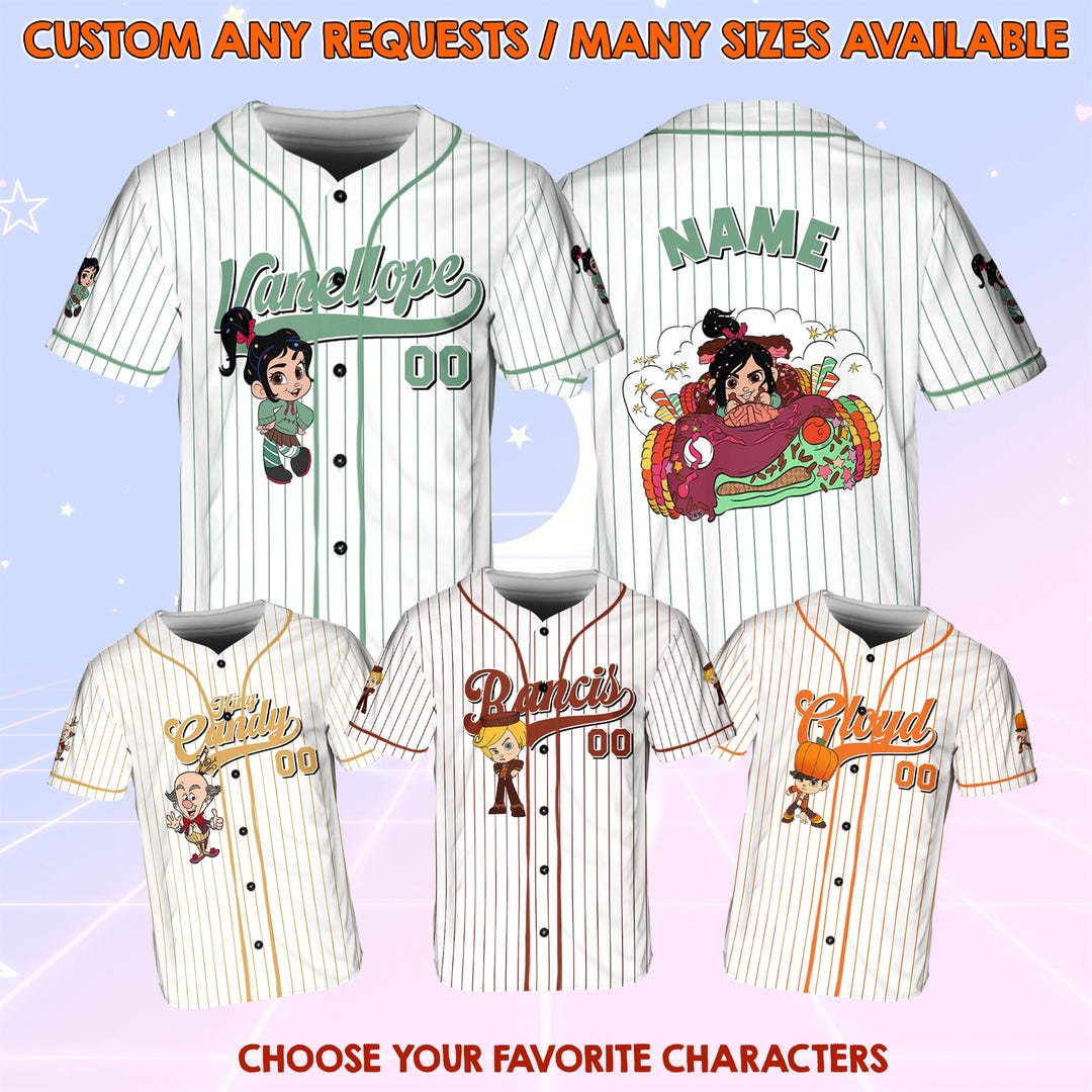 Disney Sugar Rush Racer Jersey, Disney Wreck It Ralph Jersey